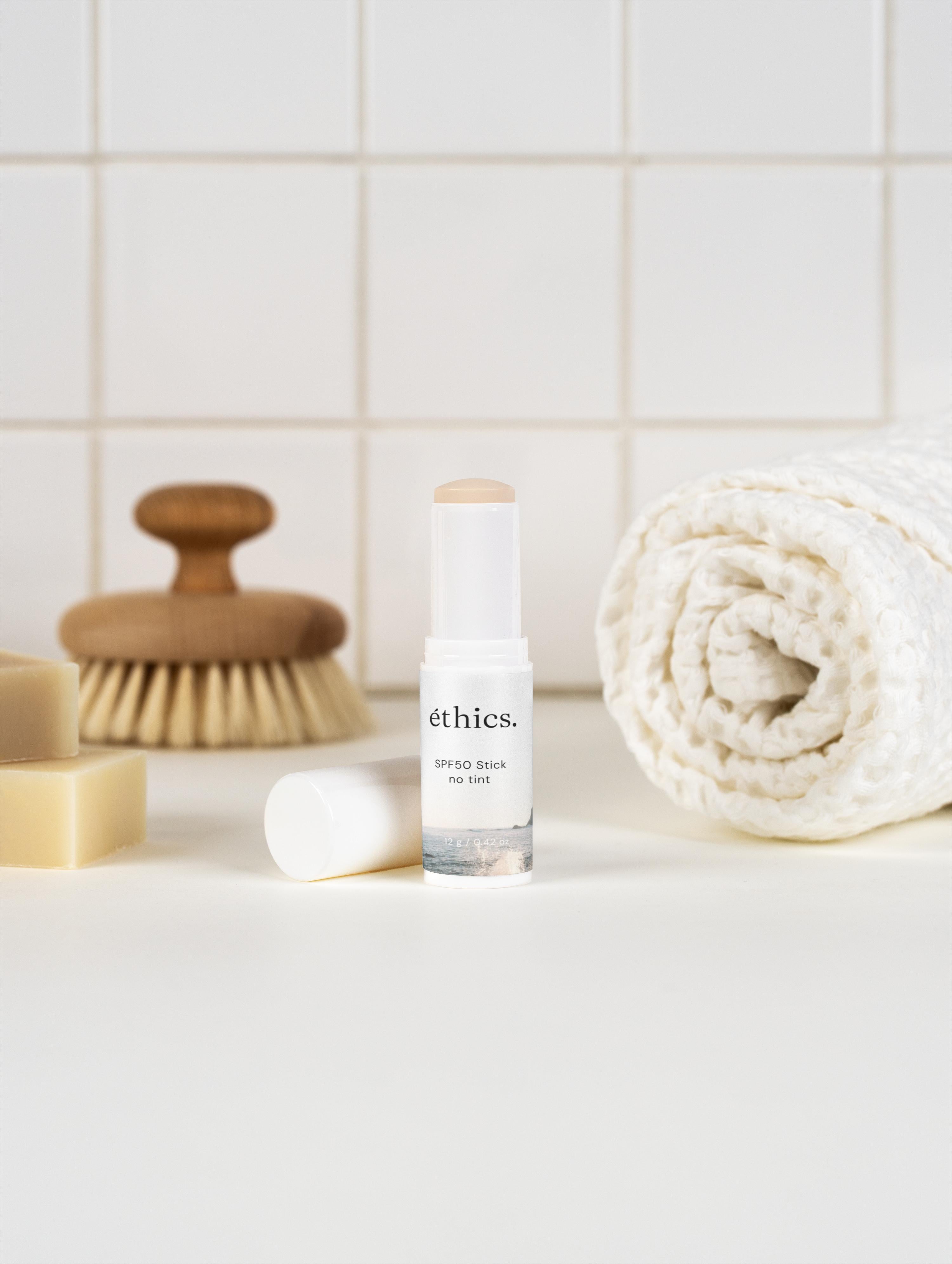 SPF 50 Sunscreen Stick – No Tint | éthics