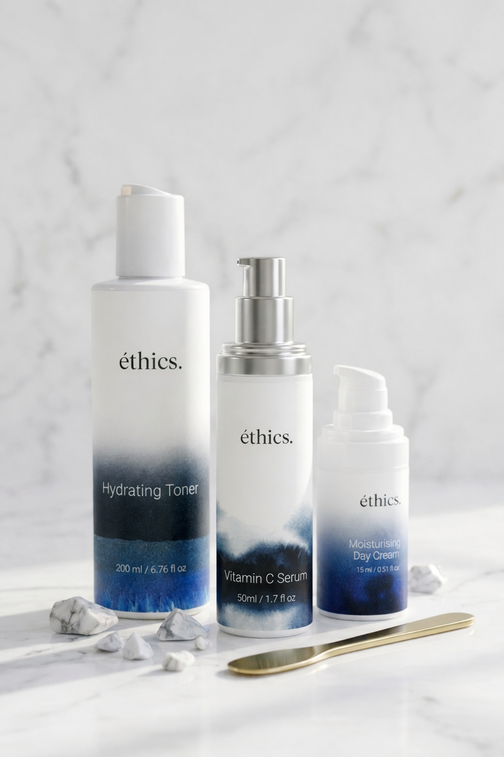 Morning Glow Routine – Skincare Set for Brightening & Hydration | éthics.